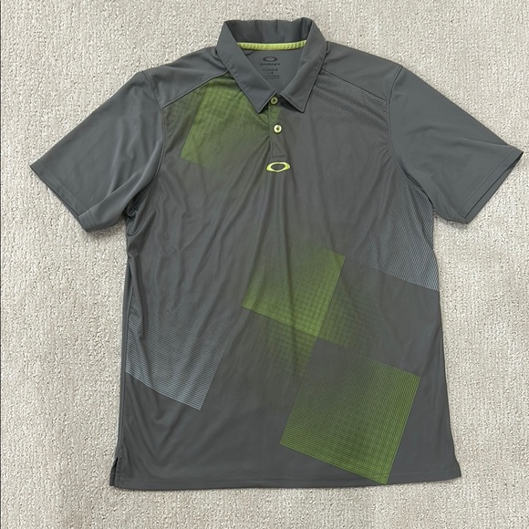 Oakley Other - Oakley Men's Gray and Green Polo Shirt